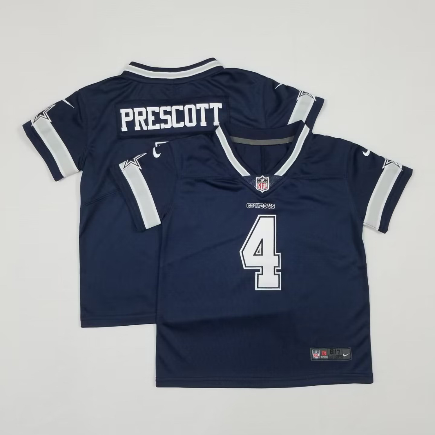 Toddler Nike Cowboys #4 Dak Prescott Navy Blue Team Color Stitched NFL Vapor Untouchable Limited Jersey